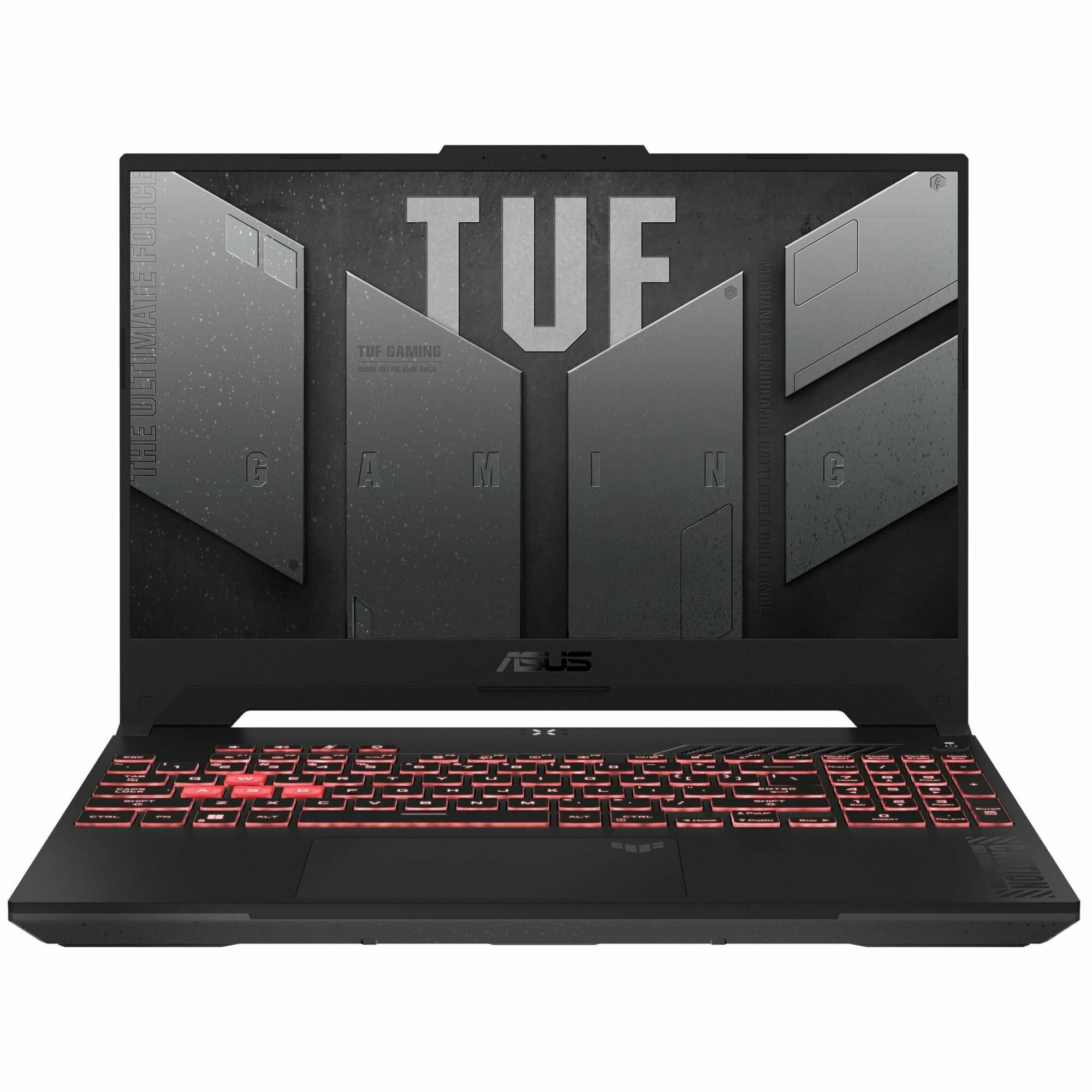 Игровой ноутбук ASUS TUF Gaming A15 FA507UI-HQ059, 15.6" (2560x1440) IPS 165Гц/AMD Ryzen 9 8945HS/32ГБ DDR5/1ТБ SSD/GeForce RTX 4070 8ГБ/Без ОС, серый (90NR0I65-M00330)