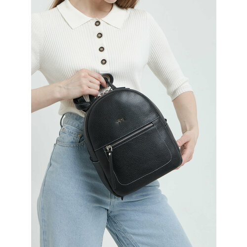 фото Рюкзак franchesco mariscotti, фактура зернистая, черный