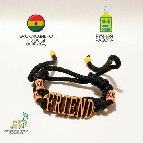 фото Браслет uniqbaobab, дерево, 1 шт., желтый нет бренда