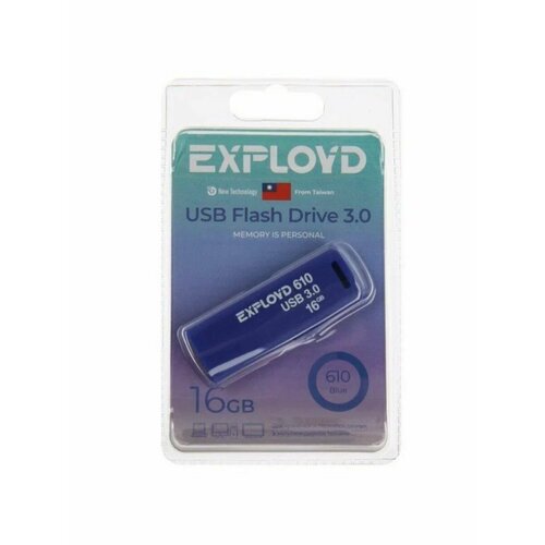 USB флеш накопитель EX-16GB-610-Blue usb flash drive 32gb exployd 610 ex 32gb 610 blue