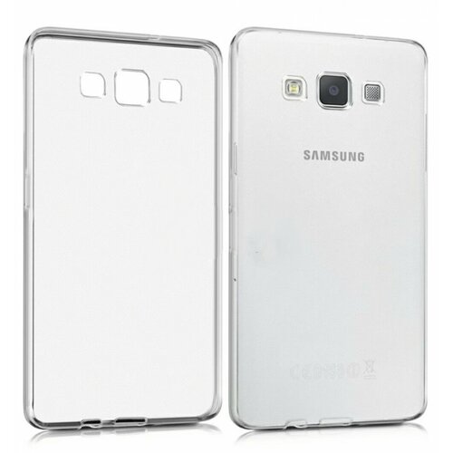 Samsung Galaxy A5 2015 A500 Силиконовый тёмно-прозрачный чехол, Самсунг галакси а5 а500