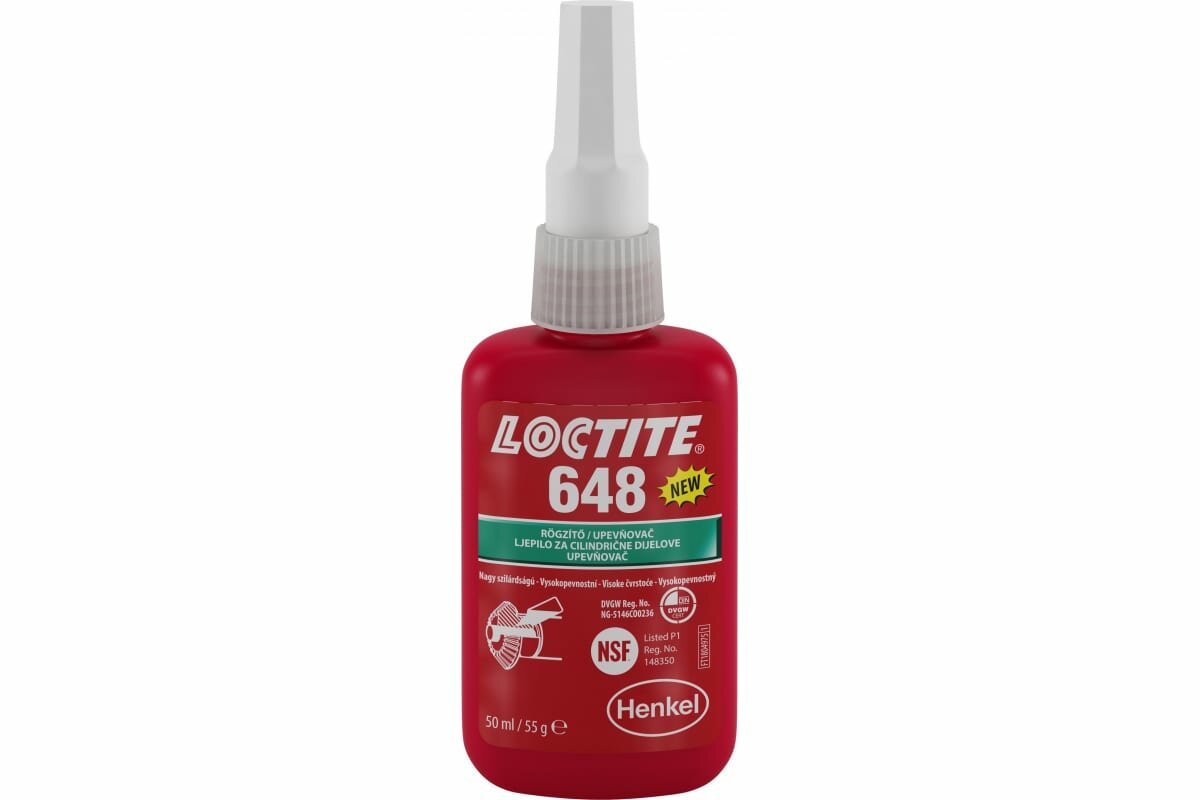 Герметик Loctite 648: Вал-Втулочный Фиксатор Быстрой Полимеризации Для Зазоров До 0.15 Мм От -55с До +175с 50 Мл LOCTITE арт. 1804977