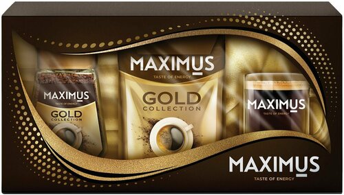 Набор кофе ТМ Maximus Gold Collection с кружкой 320мл. 1шт.