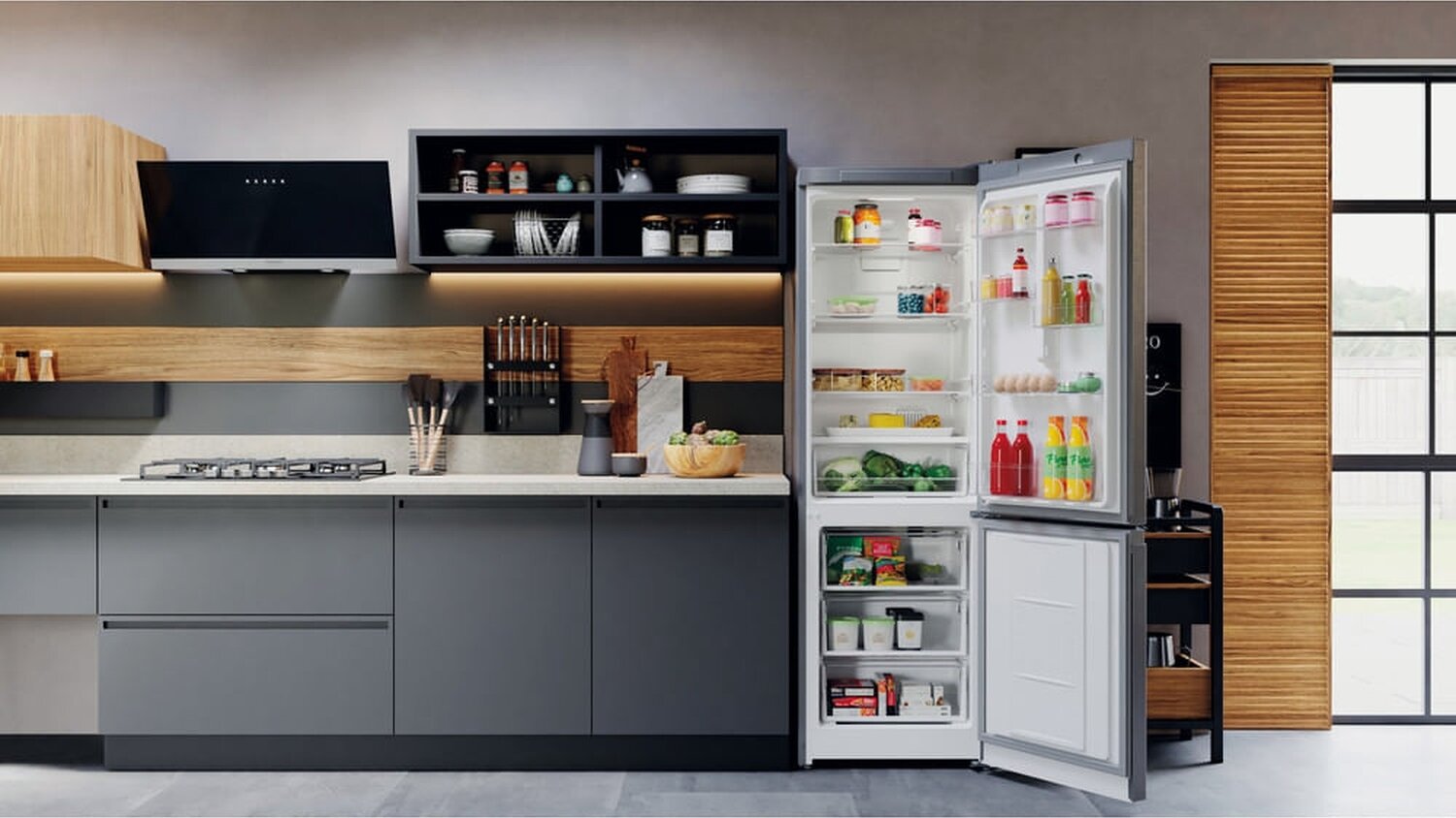 Холодильник HOTPOINT-ARISTON HTR 5180 MX, двухкамерный, нержавеющая сталь - фото №17
