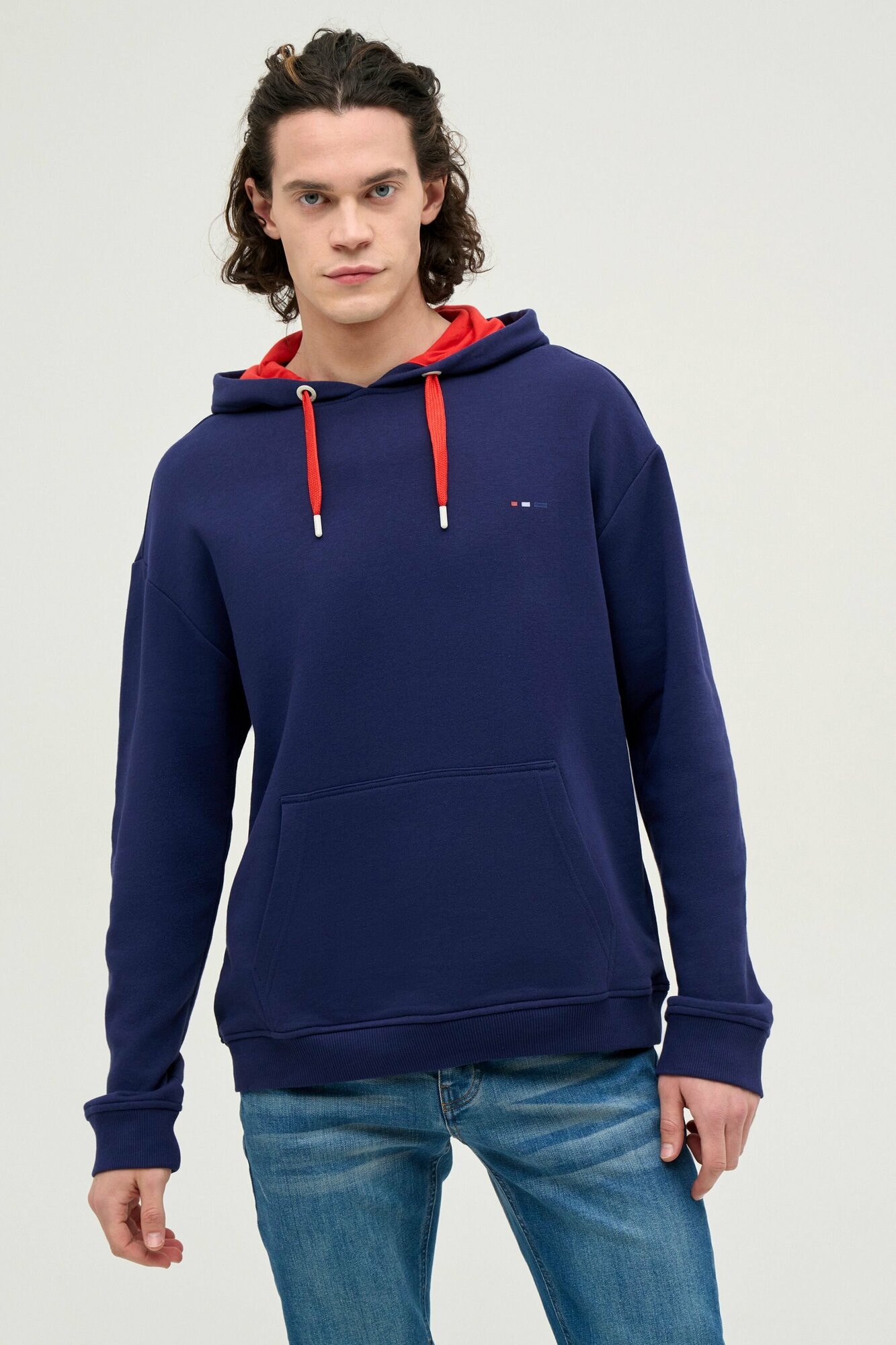 Худи U.S. POLO ASSN., размер XL, , темно-синий