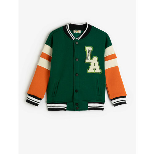 фото Бомбер koton, размер 4-5 лет, зеленый