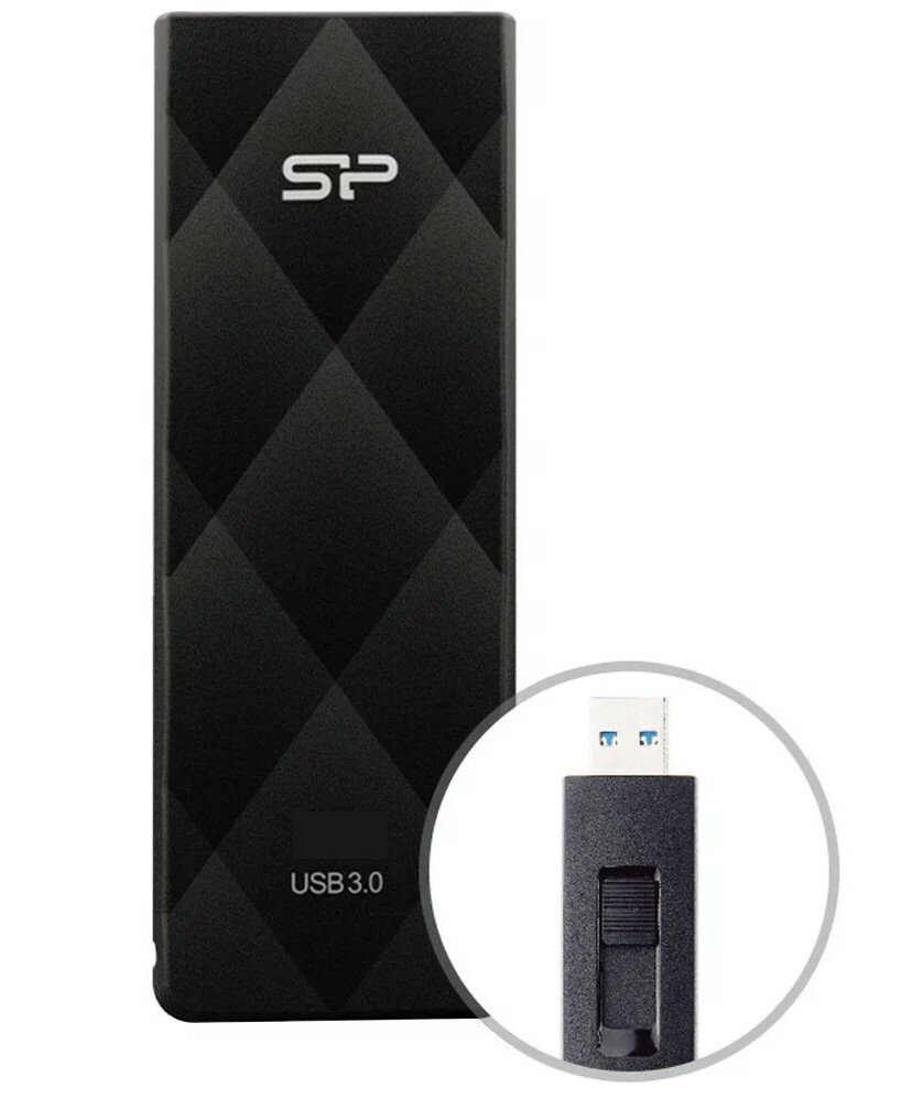 Накопитель Silicon Power USB3.0 32Gb Blaze B20, черный