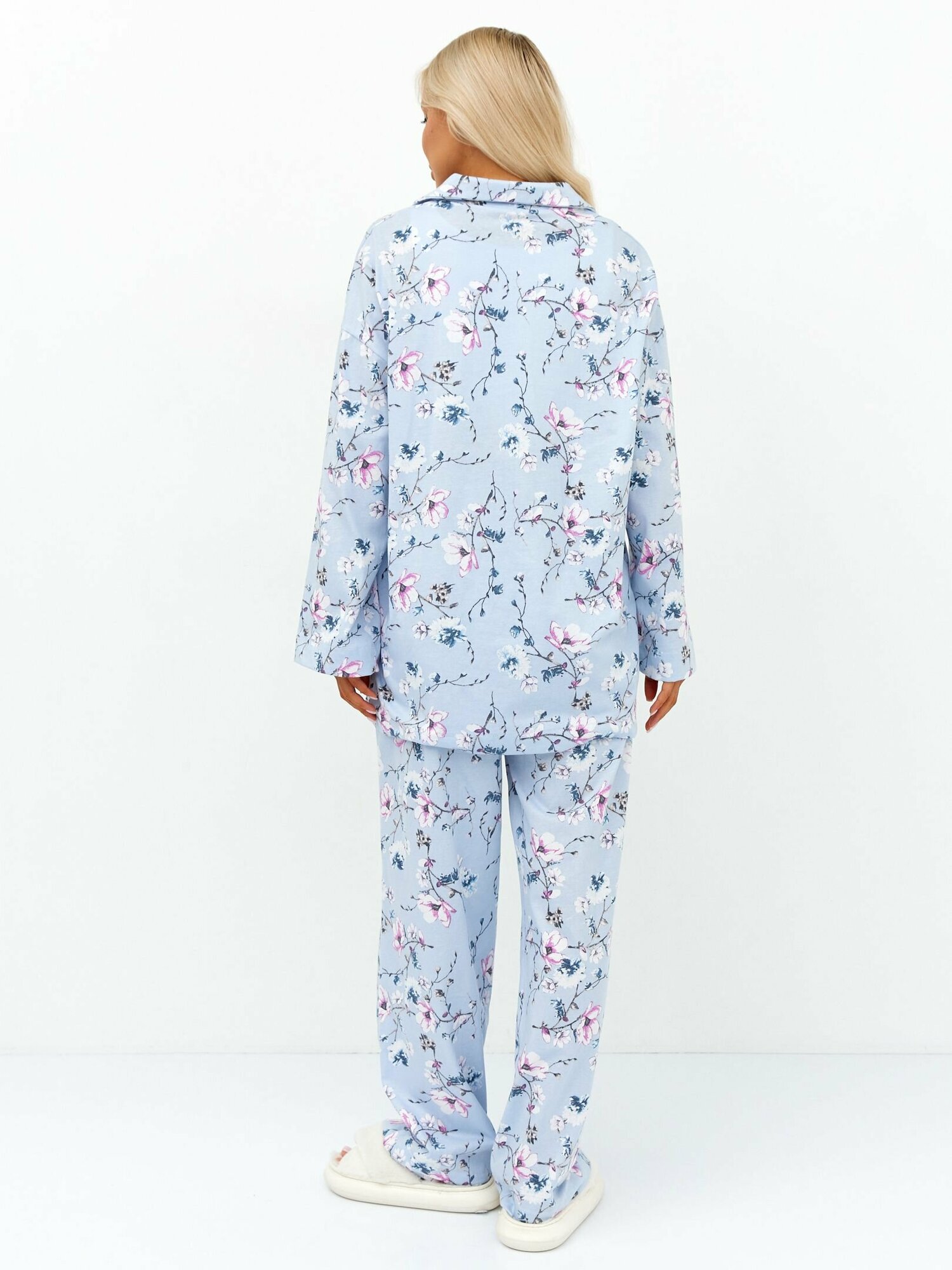 Пижама женская брюки и рубашка для сна домашняя одежда - фотография № 10