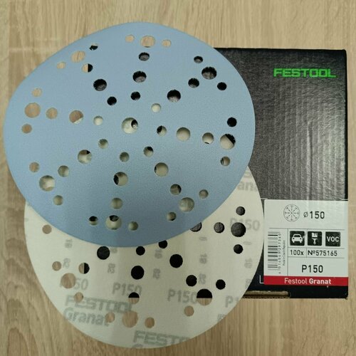 Круг шлифовальный FESTOOL STF D150/48 P150 GR/100 (фестул) 100 шт. 575165