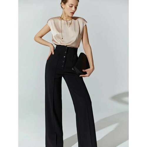 фото Брюки gepur, размер m, черный