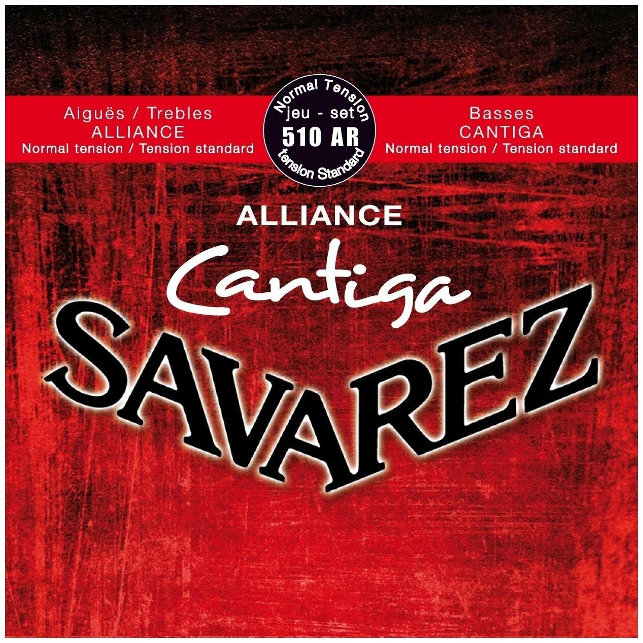 Savarez 510AR Alliance Cantiga Red standard tension струны для классической гитары, нейлон