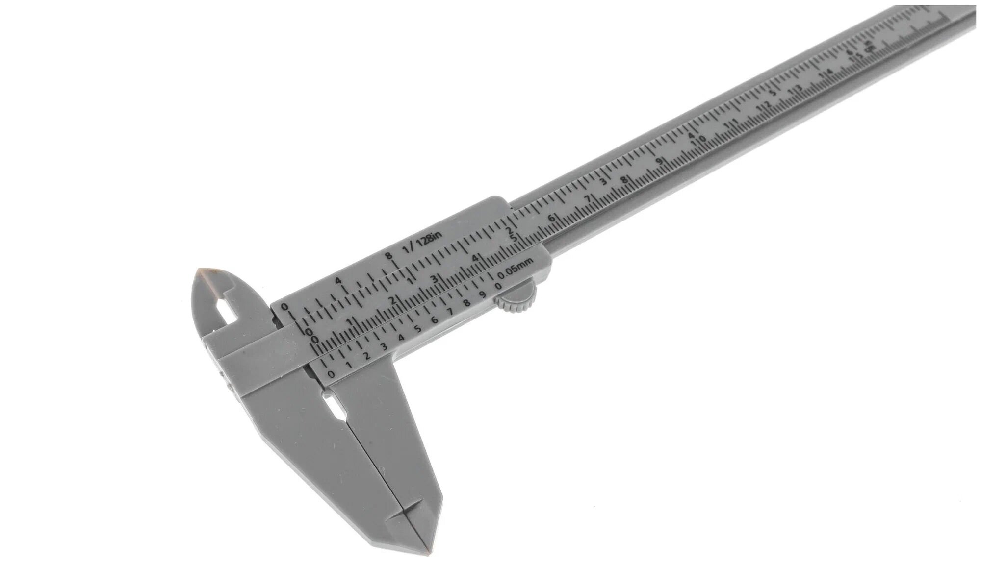 Штангенциркуль "888" 150мм с глубиномером, пластмассовый, точность 0,05мм — фото 1