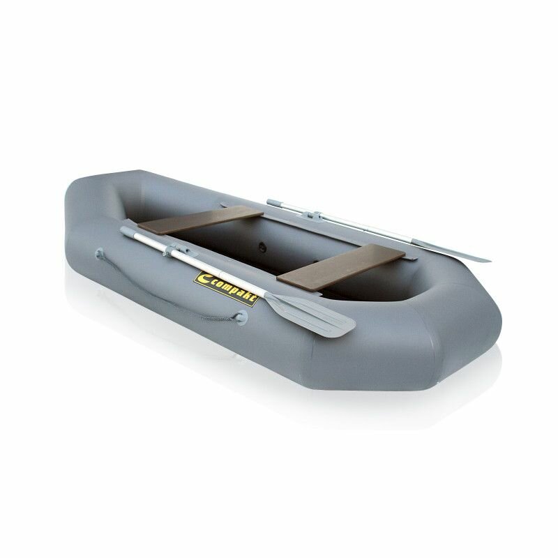 Лодка надувная LEADER Compakt 240 ФС фанерная слань лодка гребная цвет серый 4042022