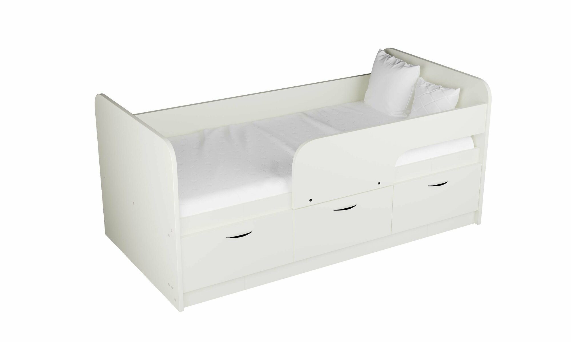 фото Кровать Радуга-2 1.8 корпус белый-фасад белый