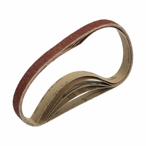 Набор шлифовальных лент тундра для насадки на УШМ 452 х 15 мм Р60120240400600 5 шт 101125 480₽