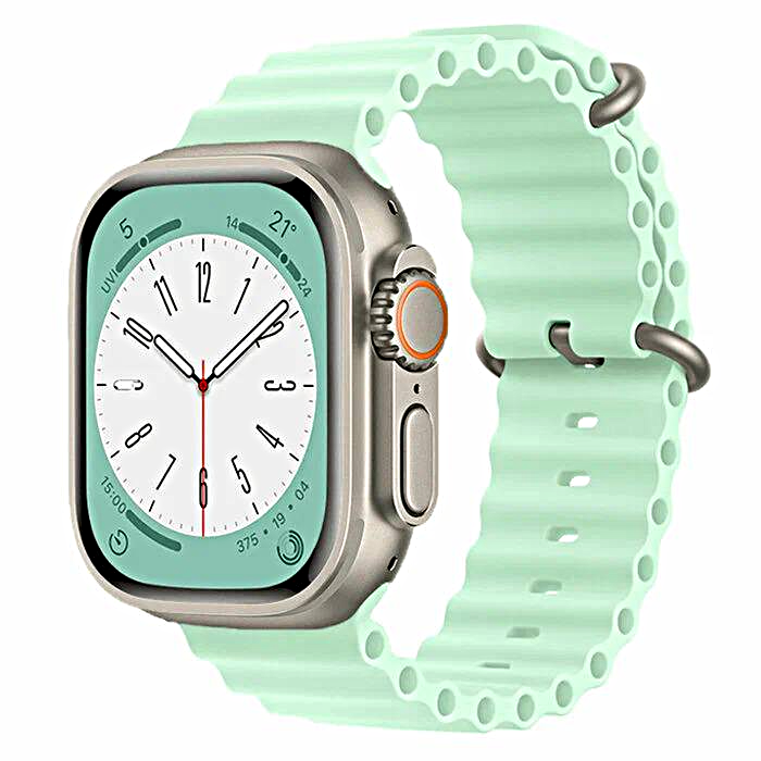 Умные часы Smart Watch HK8 PRO MAX Time Zone, Cмарт-часы 2023, iOS, Android, AMOLED экран, Мятный