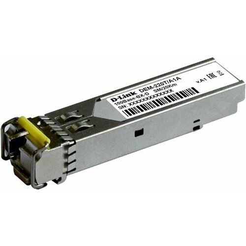 D-Link Трансивер D-Link 220T/20KM/A1A d link трансивер d link 220t 20km a1a wdm sfp 100base bx d tx 1550nm rx 1310nm singlemode 20km