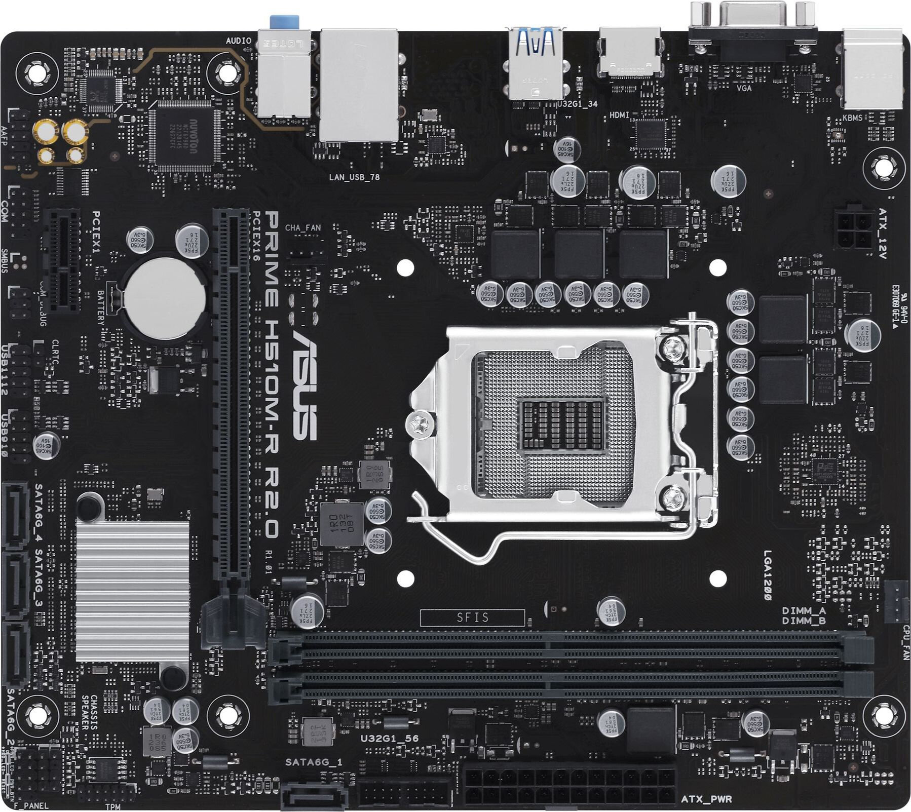 Материнская плата ASUS PRIME H510M-R R2.0
