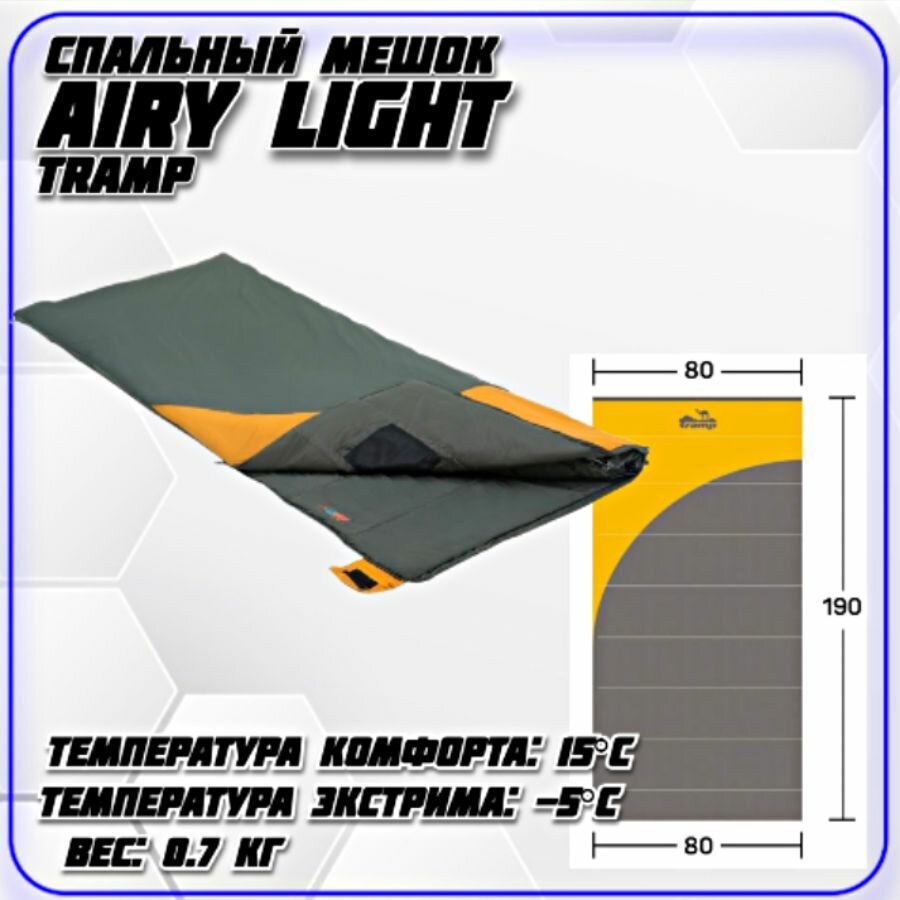 Спальный мешок Tramp Airy Light (до -5С) - Слева