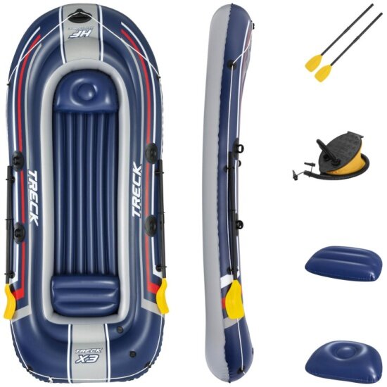 Лодка Bestway Treck X3 надувная с веслами 307*126 см (61110)