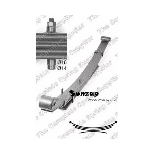 LESJOFORS 6137201 Рессора задняя (3+1 листовая)