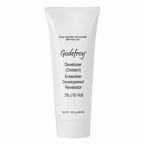 Эмульсия GODEFROY Проявляющая Developer Oxidant 3% для краски-тинта для бровей в капсулах, 44 мл