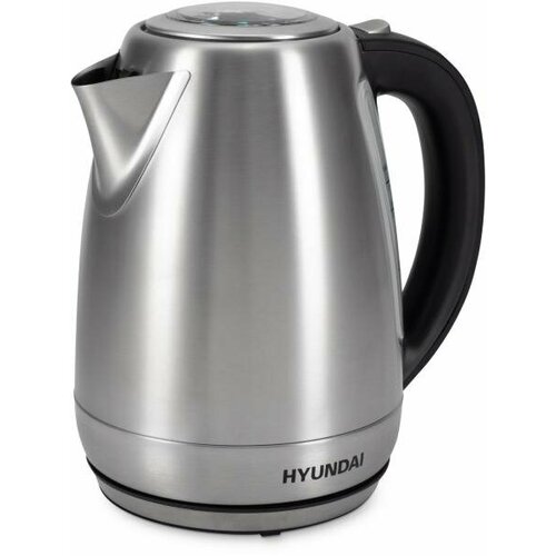 Чайник электрический Hyundai HYK-S8408 17л 2200Вт серебристый матовыйчерный корпус нержавеющая сталь 2560₽
