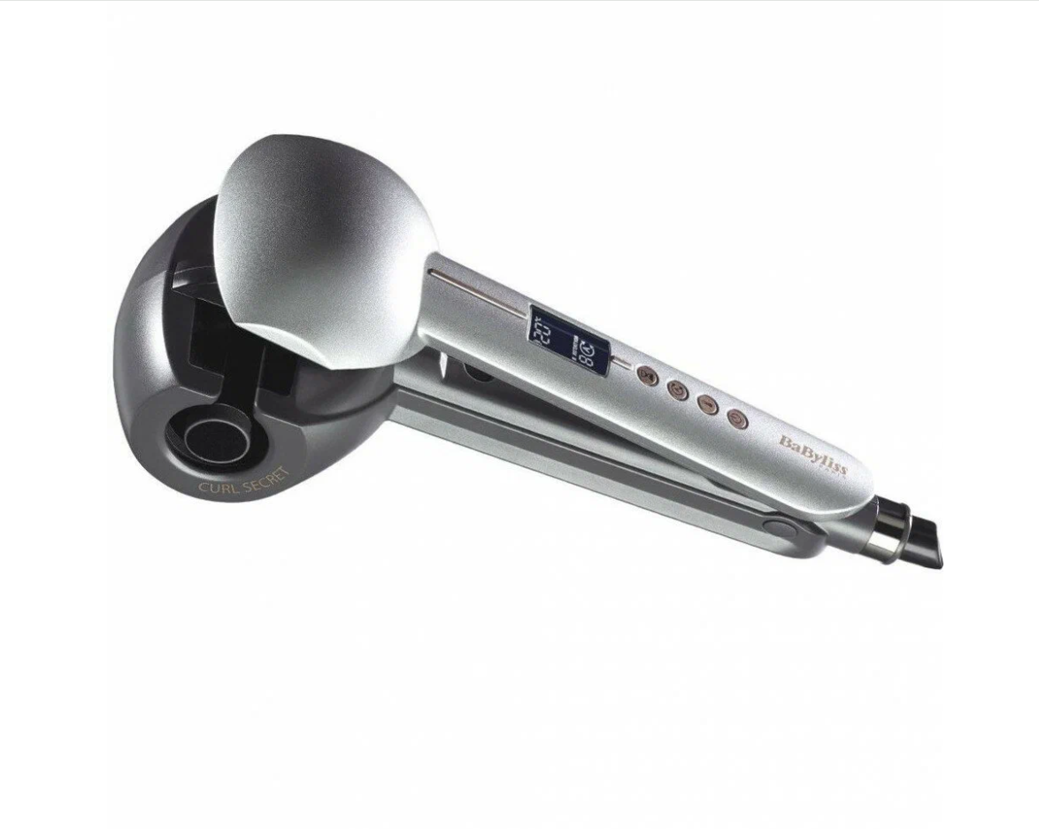 Плойка для завивки волос BaByliss C1600E silver индикатор продолжительности укладки