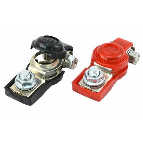 Клеммы АКБ закрытые красно-черные для корейских авто 333₽