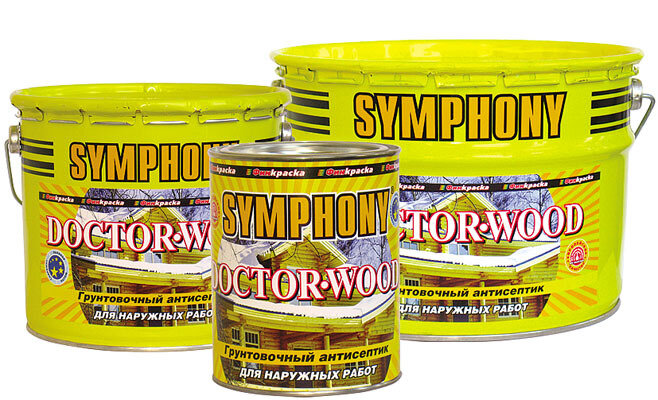 Грунт деревозащитный Symphony Doctor Wood 9 л