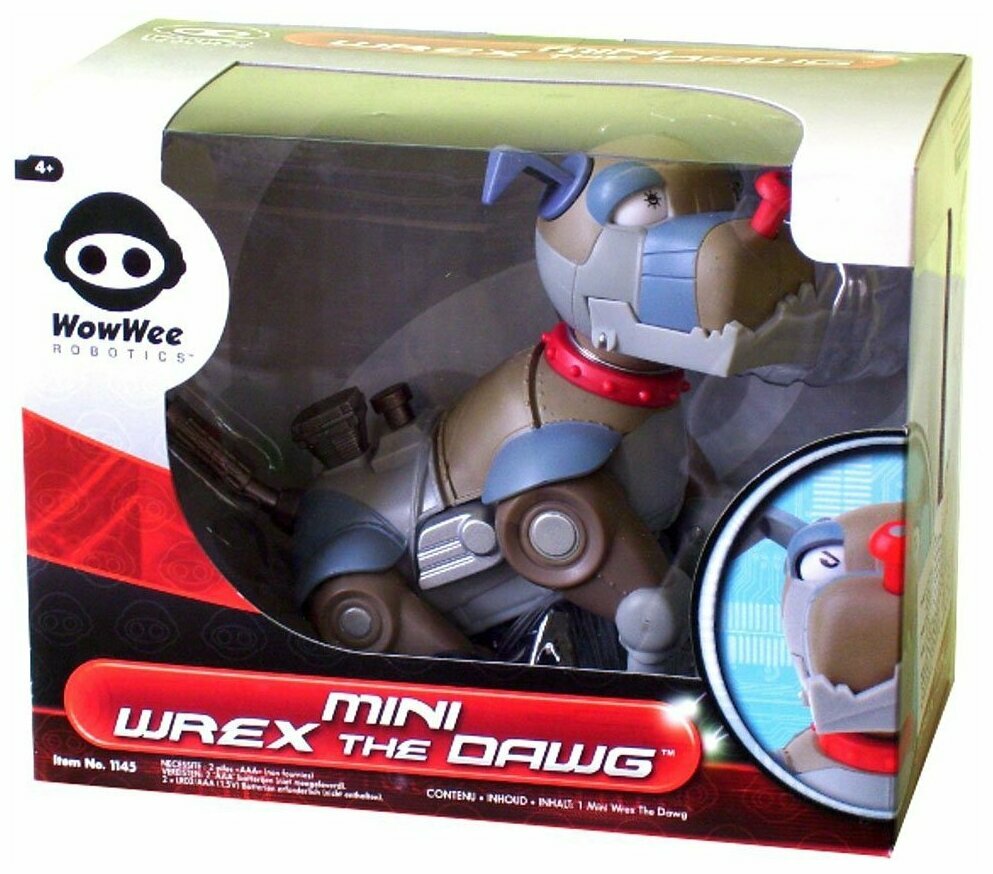 Робот WowWee Mini Wrex, коричневый/голубой