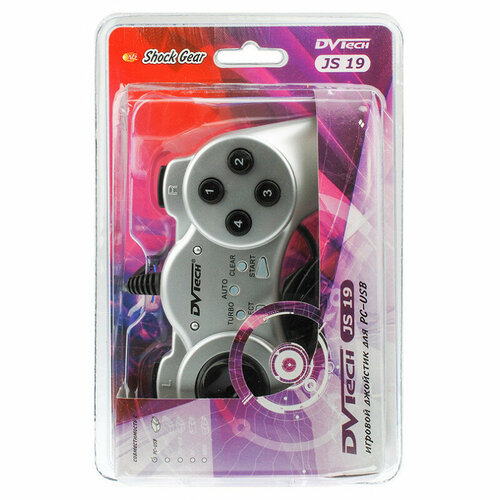Геймпад DVTech JS19 Shock Gear Серебристый для PC 60000₽