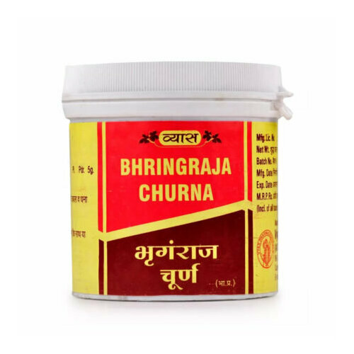 BHRINGRAJA CHURNA, Vyas (бринградж (брингарадж) чурна, для роста и укрепления волос, Вьяс), 100 г.