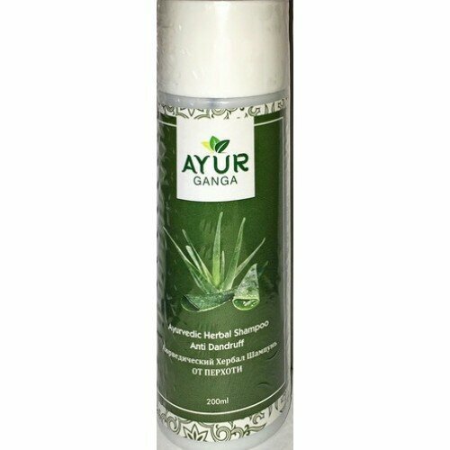 Ayurvedic Herbal Shampoo ANTI DANDRUFF, Ayur Ganga (Аюрведический хербал шампунь от перхоти), 200 мл. 100 1000g tulsi extract powder ocimum sanctum l 10 1