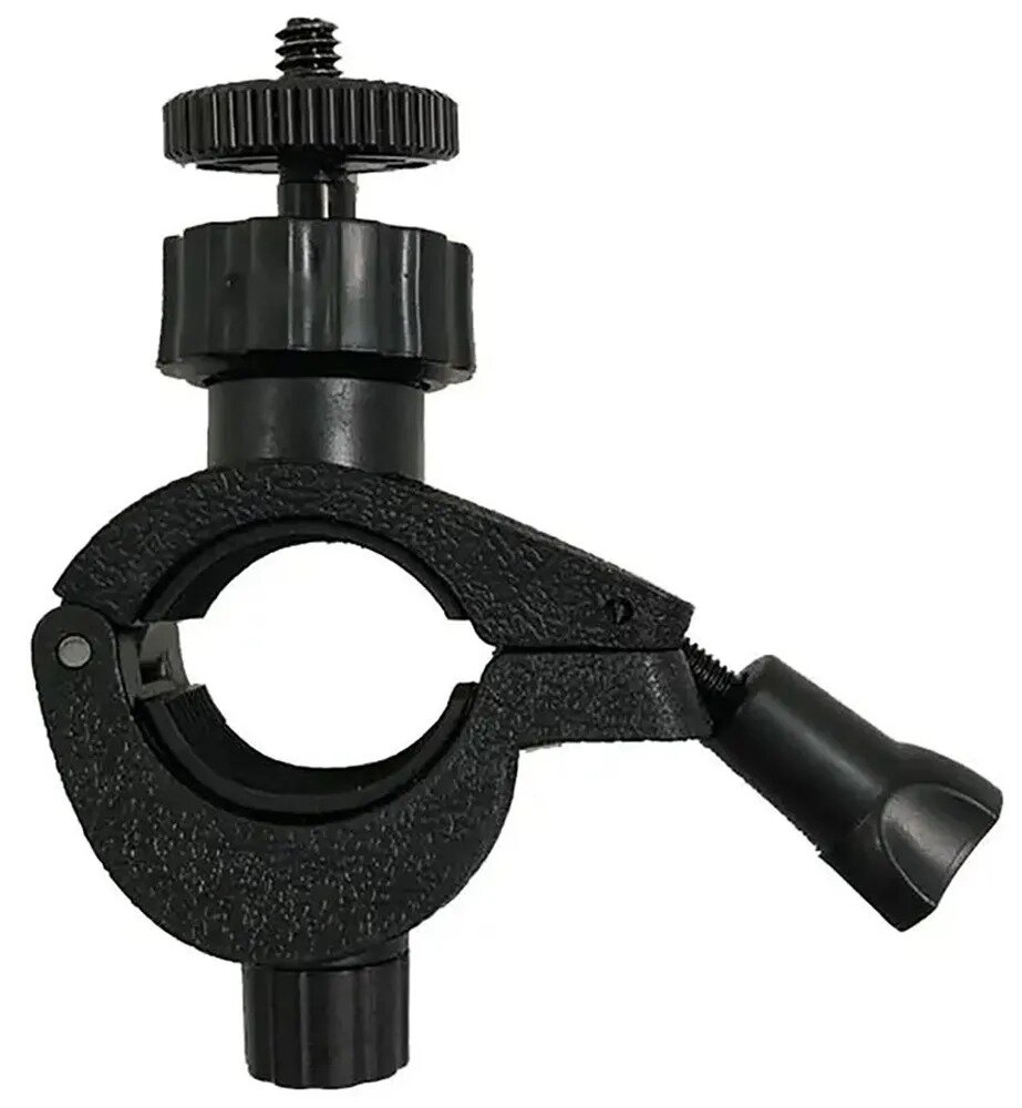 фото Универсальный держатель устройств с эксцентриком с креплением на раму или штангу, на штатив, велосипед, с шарниром поворотным резьба 1/4, для телефона, экшн-камеры, фотоаппаратов