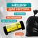 Мешки (пакеты) для мусора 120 л черные (12 мкм, в рулоне 50 штук,...