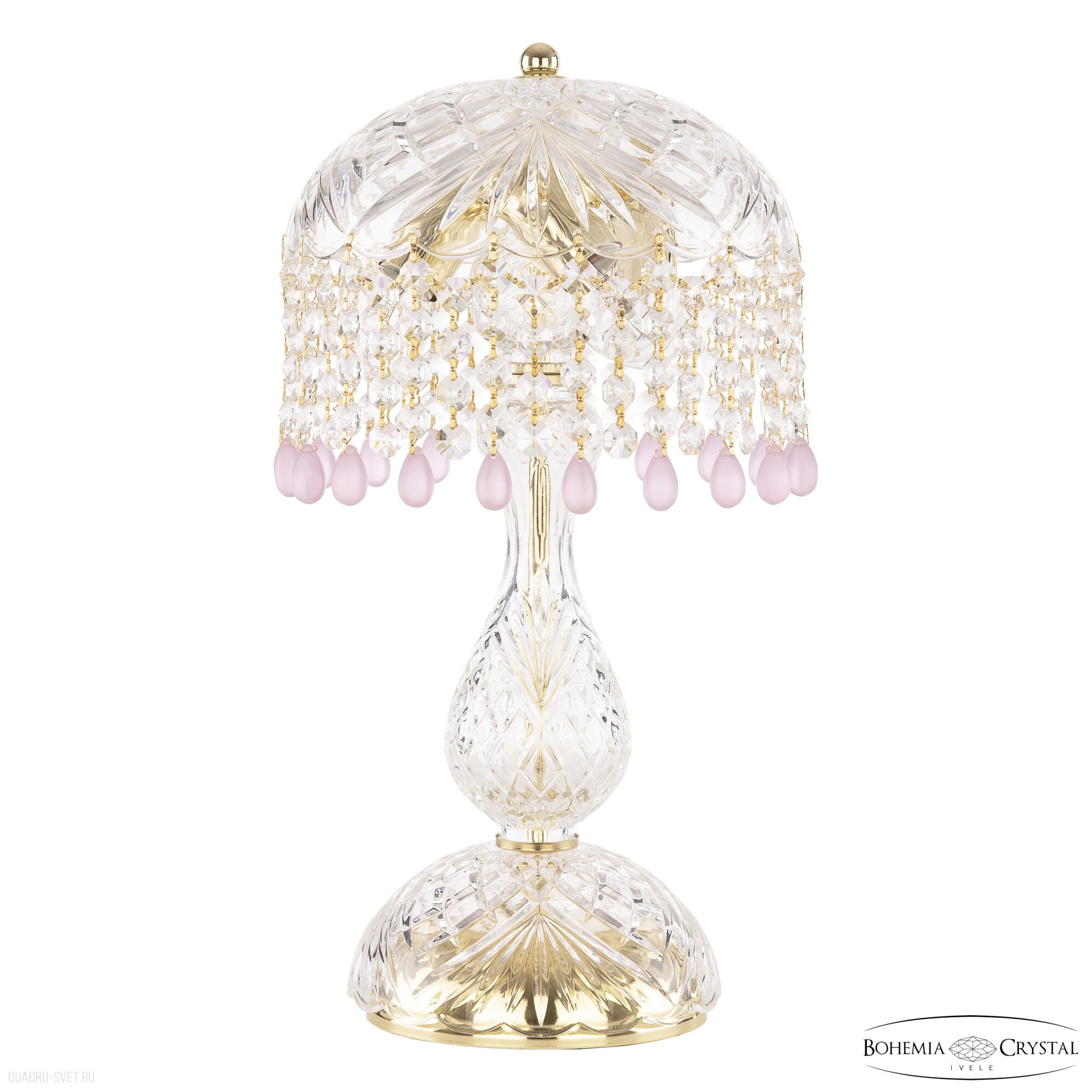Хрустальная настольная лампа Bohemia IVELE Crystal 14781L1/22 G V7010