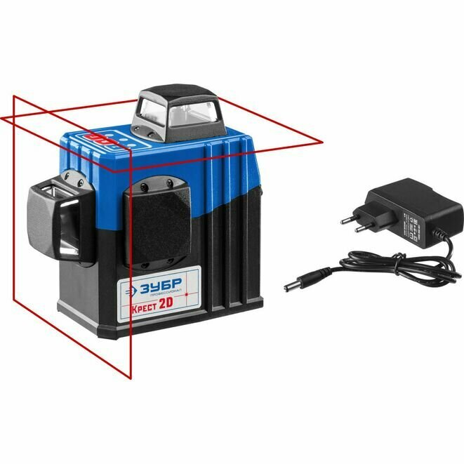 ЗУБР крест 2D, 20 - 70 м, лазерный нивелир, Профессионал (34907)