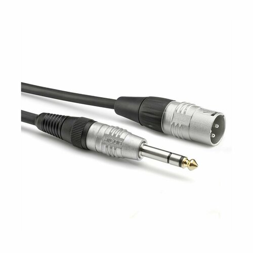 Sommer Cable HBP-XM6S-0600 микрофонный кабель BASIC+, XLR(M) — 6,3 Jack stereo, 6 м, HICON стерео кабель car stereo cable черный