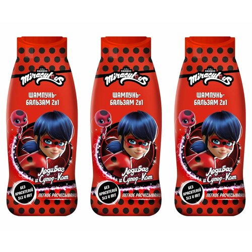 Miraculous Шампунь-бальзам 2в1 Леди Баг и супер Кот 400 мл 3 шт 1268₽