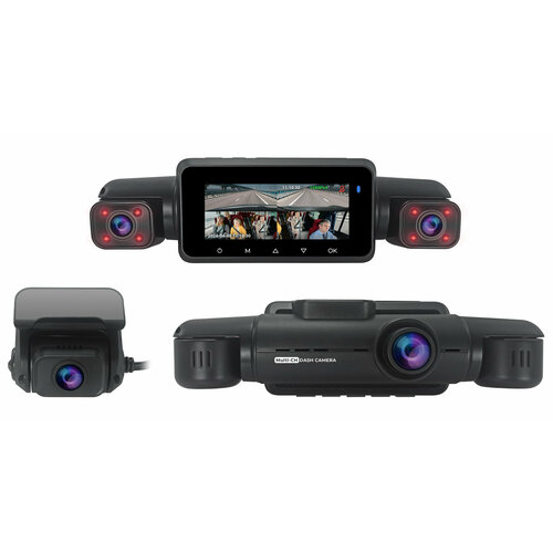 Автомобильный видеорегистратор CARCAM 4CH FullHD (4x1080p) Super Real View 360º WiFi DASH CAM GPS DVR CC-365