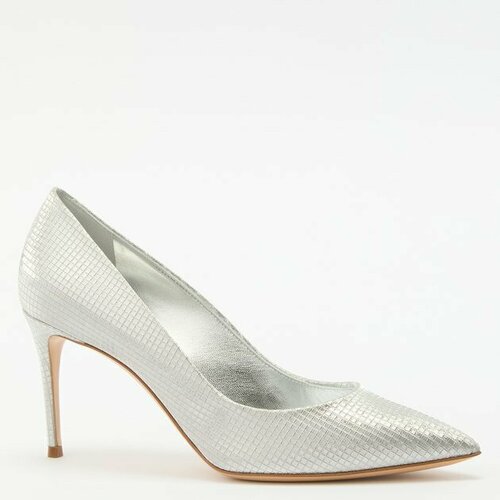 Туфли Casadei, размер 38, серебряный нарцисс julia jane мини 5шт