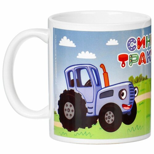 Кружка сублимация 350 мл Синий Трактор 596₽