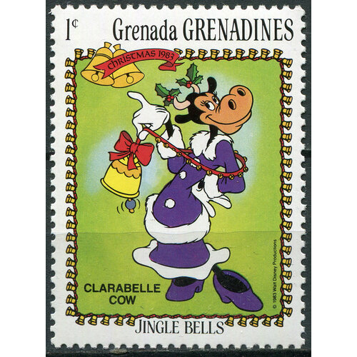 Гренада Гренадины 1983. Персонажи Уолта Диснея. Кларабель Кау (MNH OG) Почтовая марка