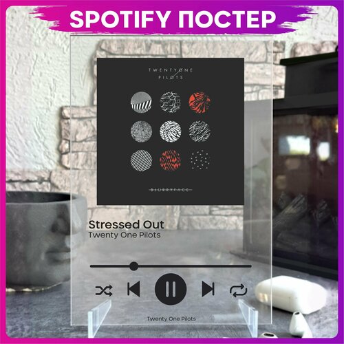 Spotify poster Twenty One Pilots Top Blurryface трек пластинка виниловая пластинка twenty one pilots blurryface 2lp