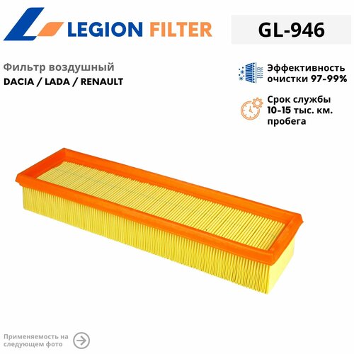 Фильтр воздушный Renault Logan Sandero Lada Largus 14 8 кл 2012-2014 г 711₽