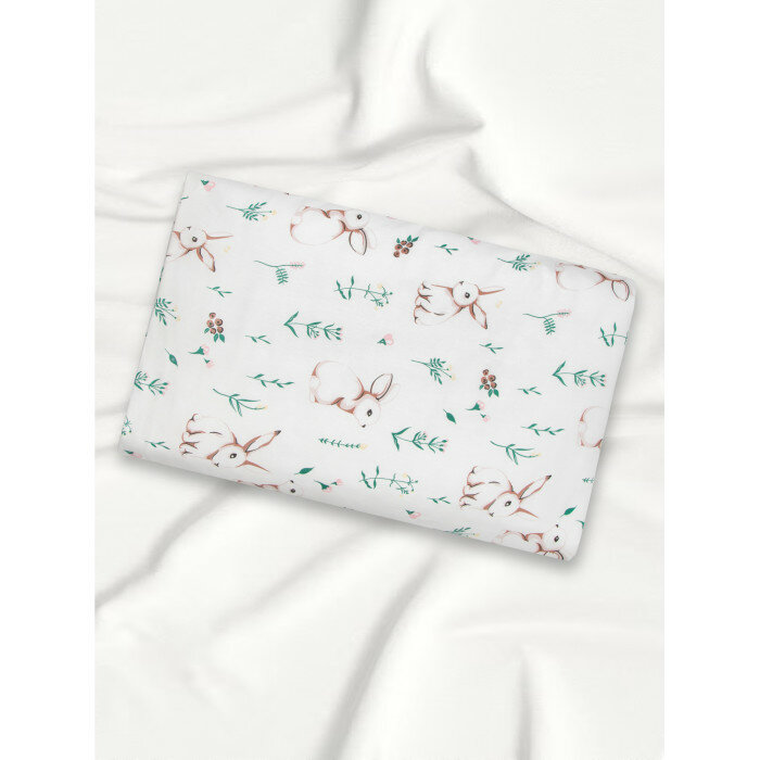 фото Пододеяльник на молнии 147х112 (поплин) Зайка на лужайке