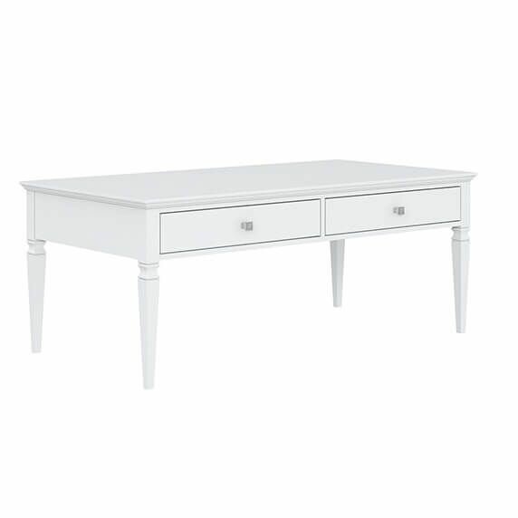 фото Стол журнальный Гостиная Ольса 02 (белый лак)