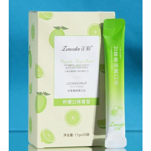 Набор ополаскивателей для рта в стиках со вкусом лайма , 20шт по 11 мл