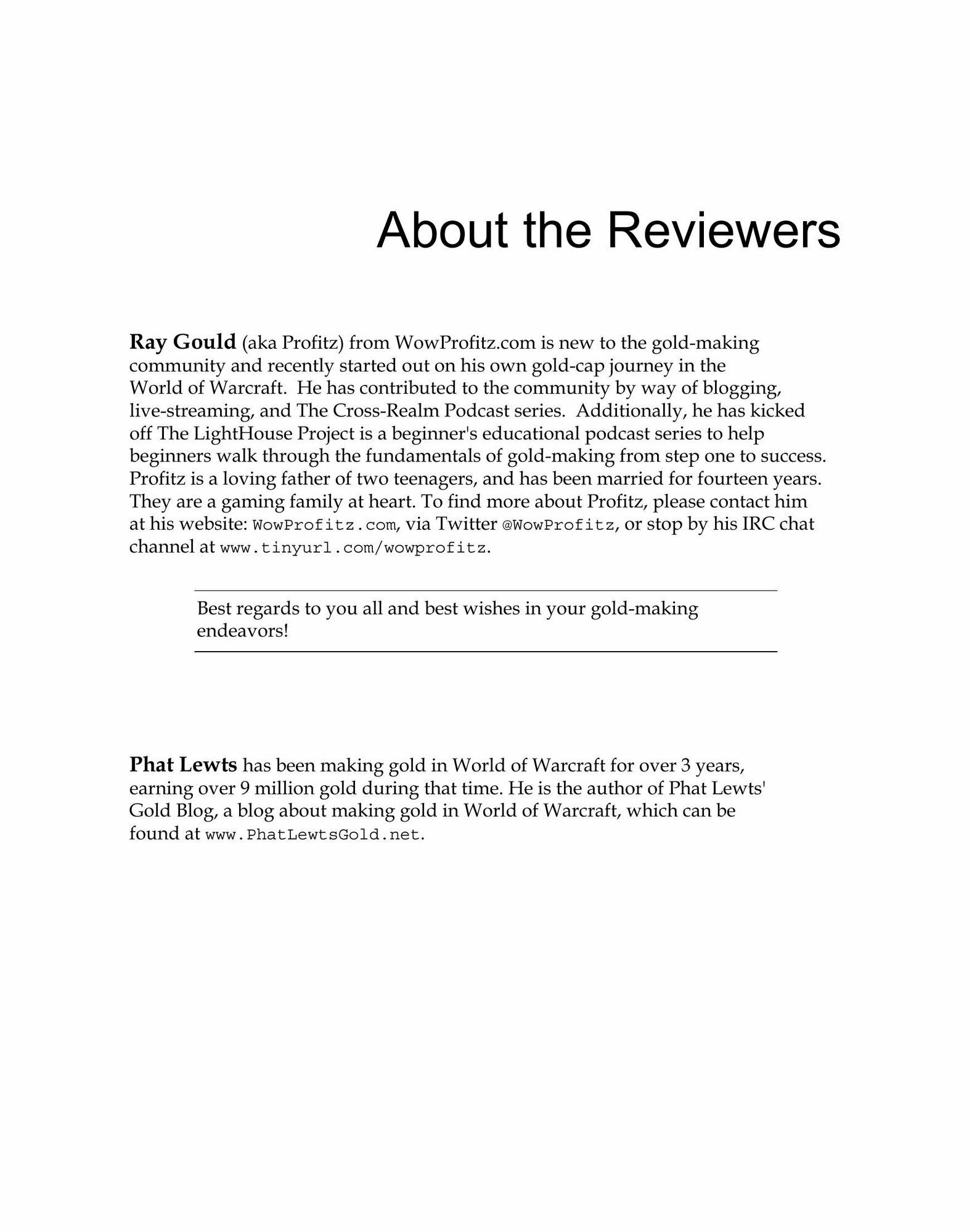 World of Warcraft Gold Strategy Guide